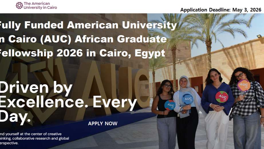 AUC: Fully Funded Master’s Opportunity for African Students