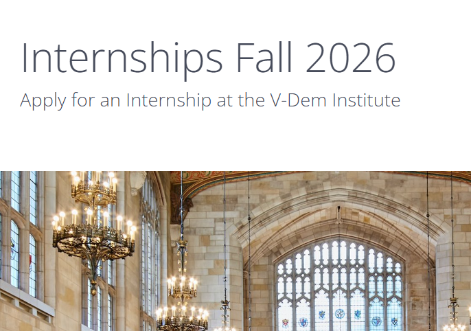 Apply to the V-Dem Institute in Sweden