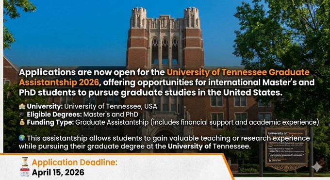 the University of Tennessee 2026