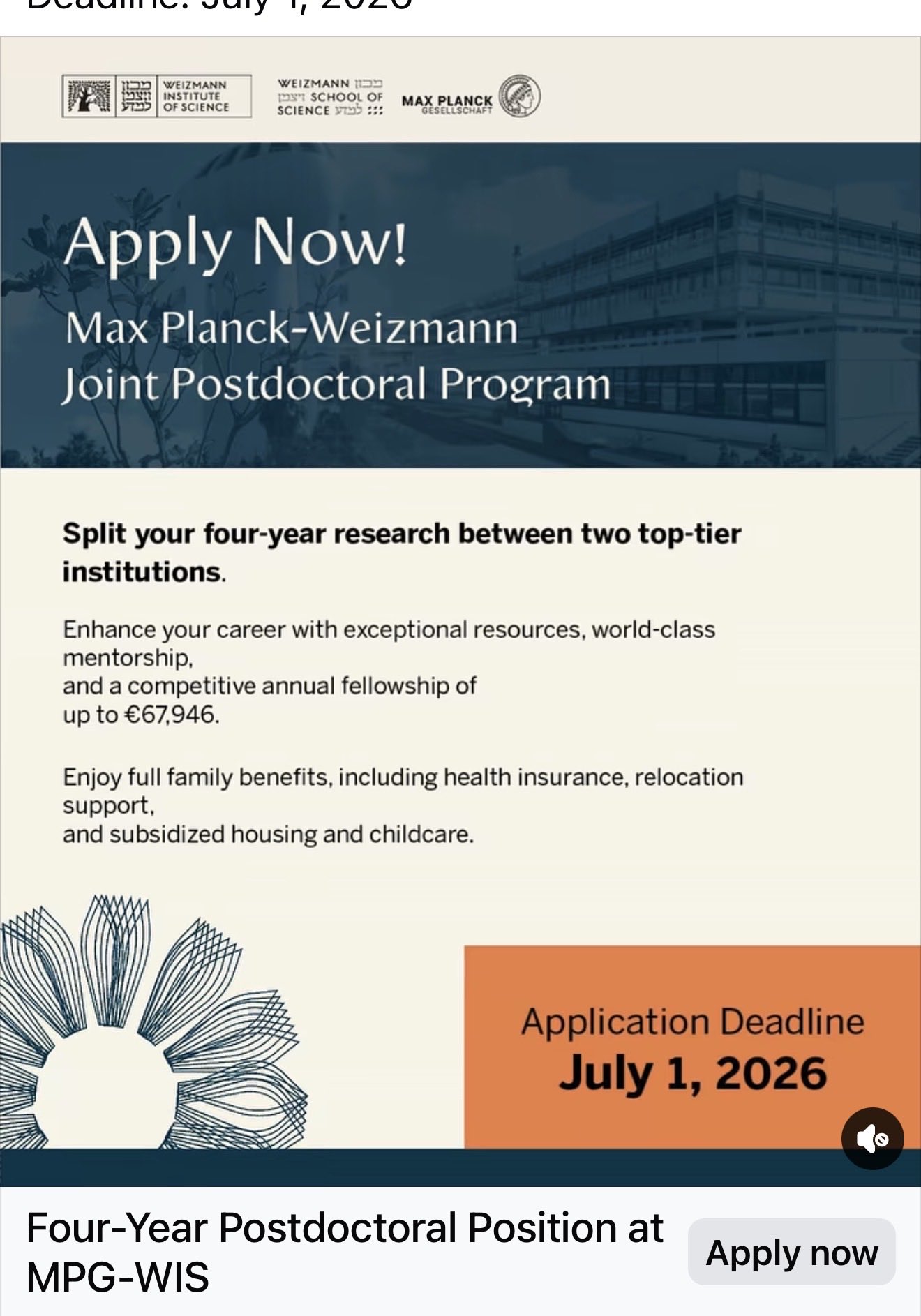 Max Planck Society and Weizmann Institute of Science