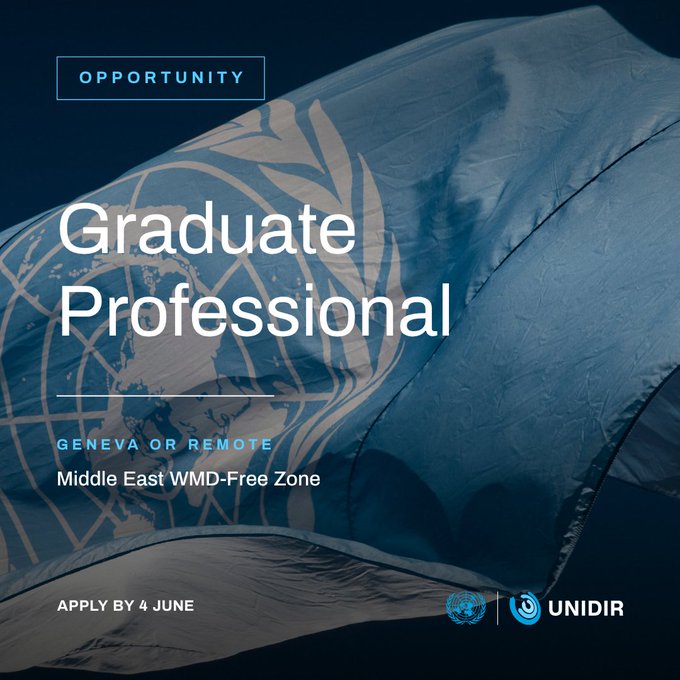 Person Graduate Professional Opportunity on Middle East WMD-Free Zone Project: Apply by 4 June 2026 company logo