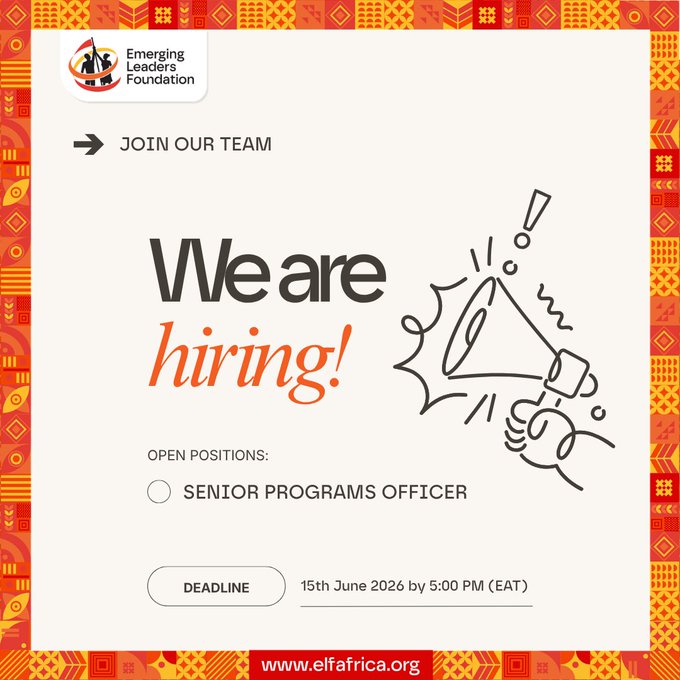 Africa is Hiring a Senior Programs Officer in Nairobi – Apply by 15 June 2026 company logo