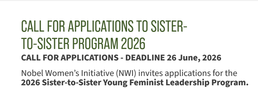 to-Sister Young Feminist Leadership Program: Apply Now company logo
