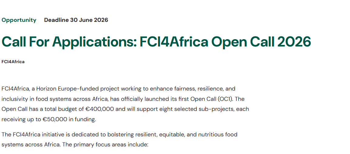 FCI4Africa company logo