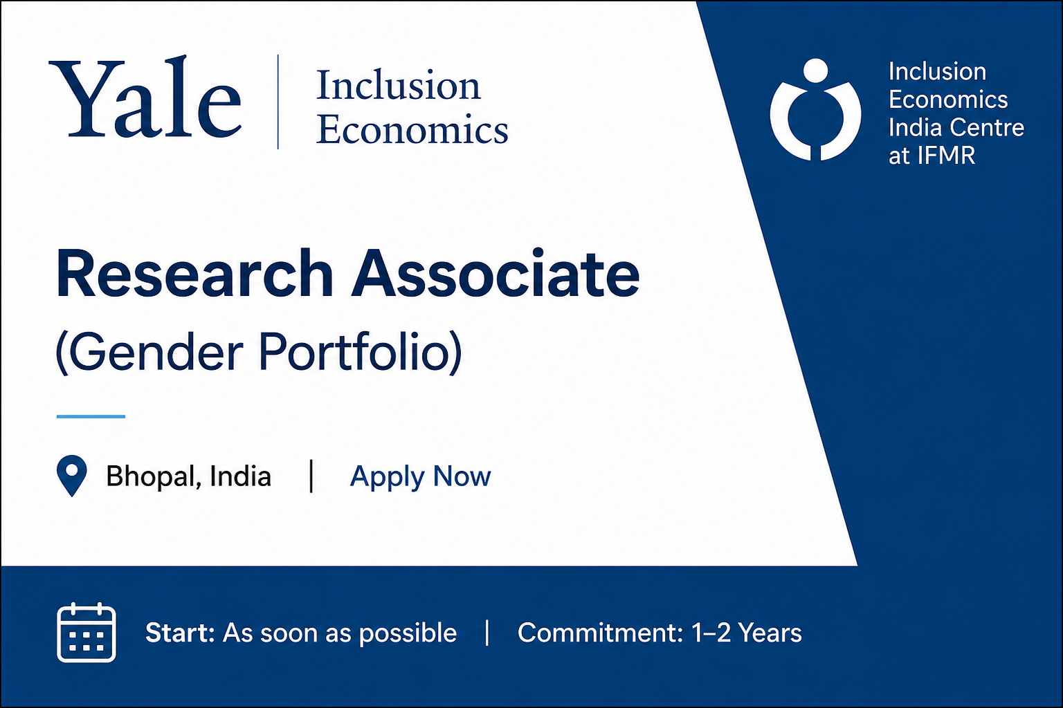 IFMR Seeks a Research Associate in Gender and Labour Economics