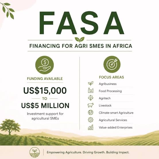 SMEs in Africa (FASA) Expands Access to Capital for Agricultural Businesses in 2026 company logo