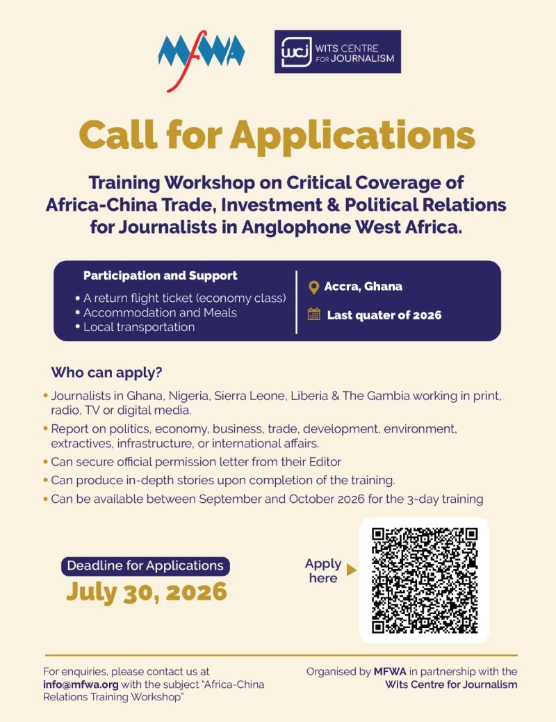 China Relations Journalism Training – Apply By 30 July 2026 company logo