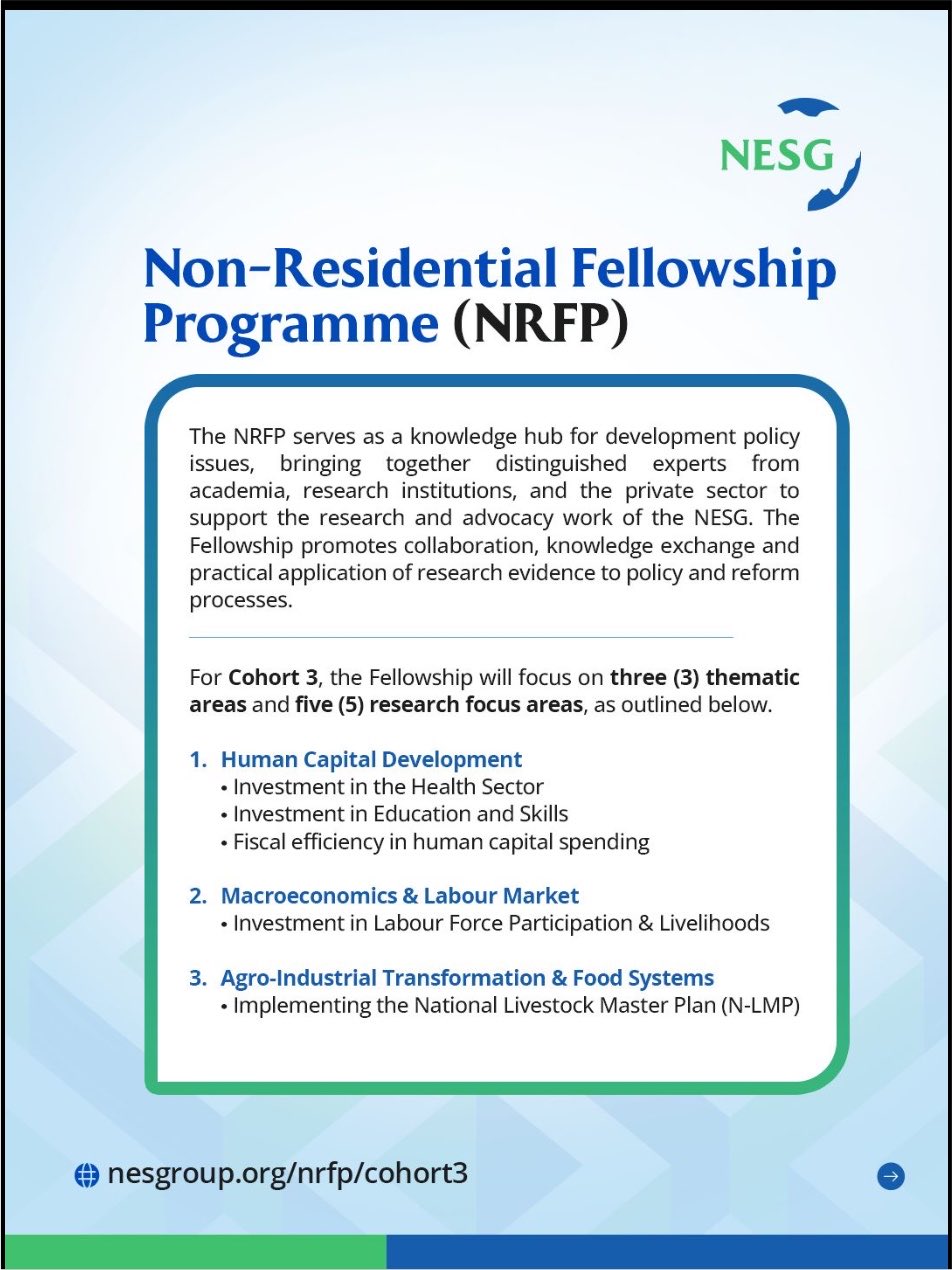 Residential Fellowship Programme Cohort 3 to Advance Evidence-Based Policy Research