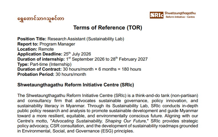 Shwetaungthagathu Reform Initiative Centre