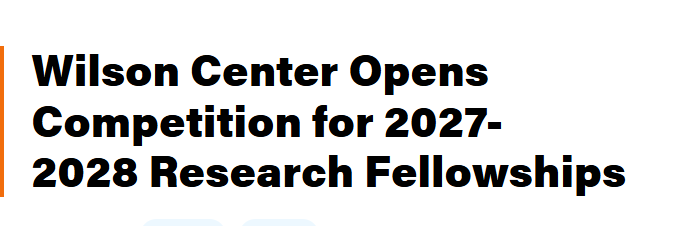 2028 Research Fellowship Applications for Global Scholars and Policy Experts company logo