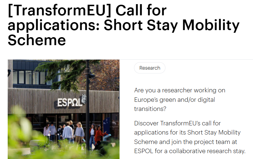 Day Research Trip to France for Scholars of Europe’s Green and Digital Future