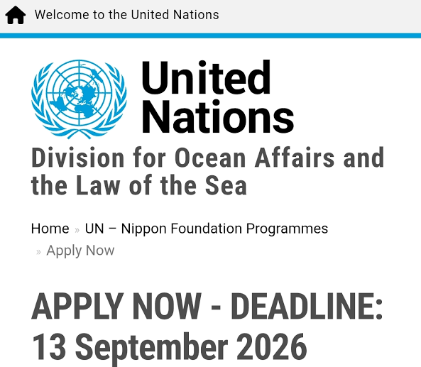 Nippon Foundation Fully Funded Ocean Fellowship 2027 for Professionals from Developing Countries company logo