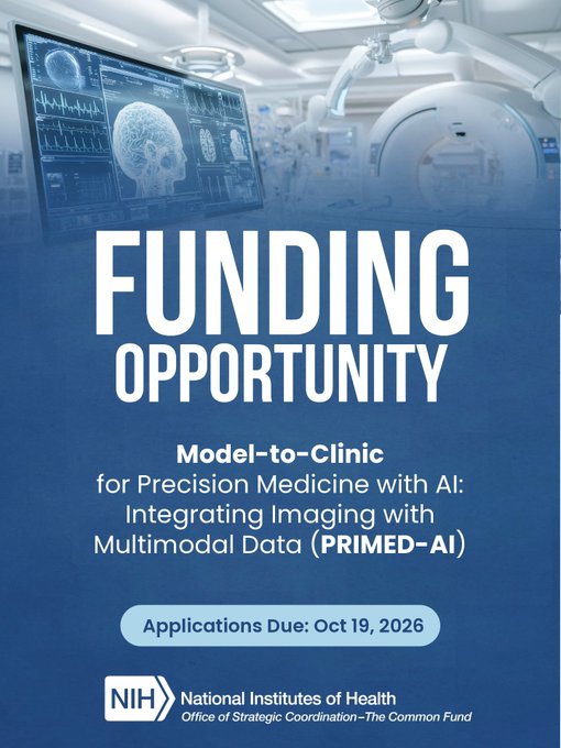 AI Funding Opportunities to Advance AI-Driven Precision Medicine Research – Apply by 2 October 2026 company logo