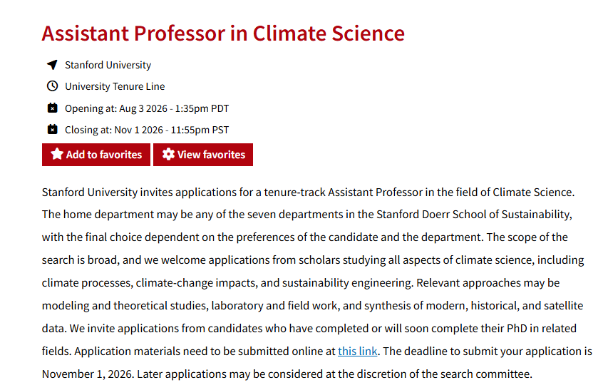 Track Faculty Opportunity in the United States